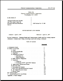 image of page one on FCC 97-116
