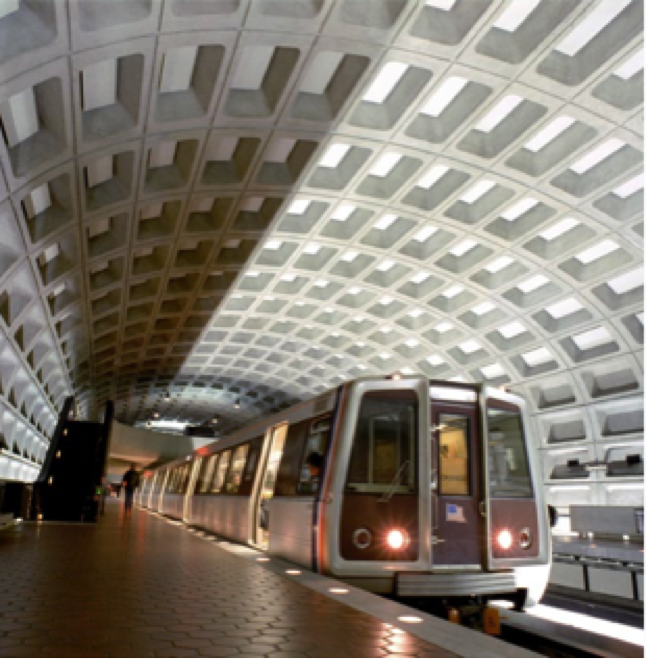 Picture of a metro train